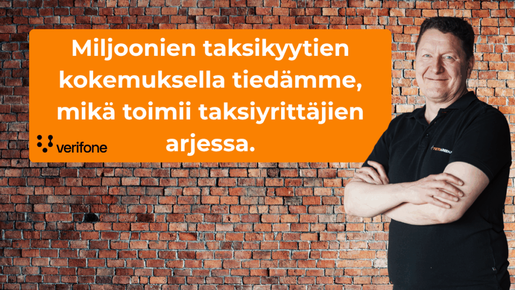 Miljoonien taksikyytien kokemuksella tiedämme, mikä toimii taksiyrittäjien arjessa.