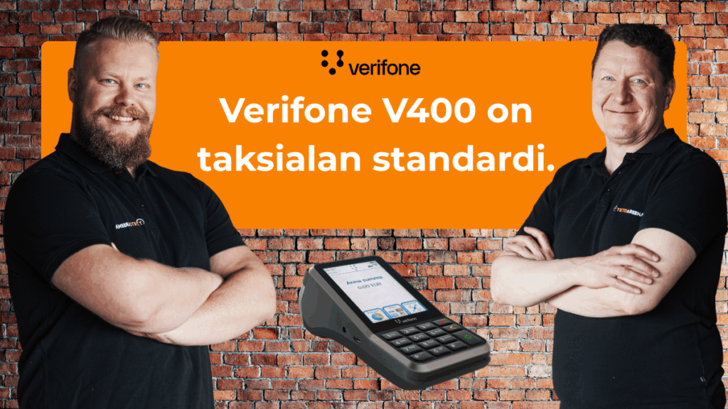 Verifone V400 on taksialan standardi.